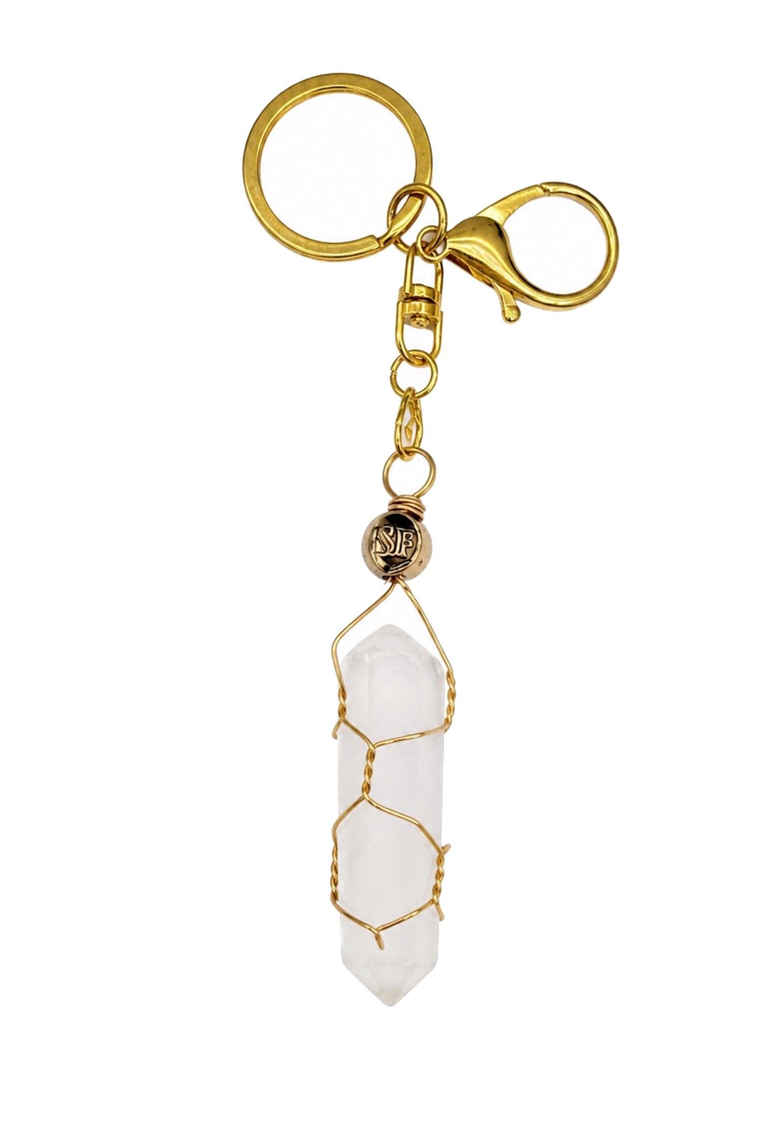 Alessandria Crystal Charm — White