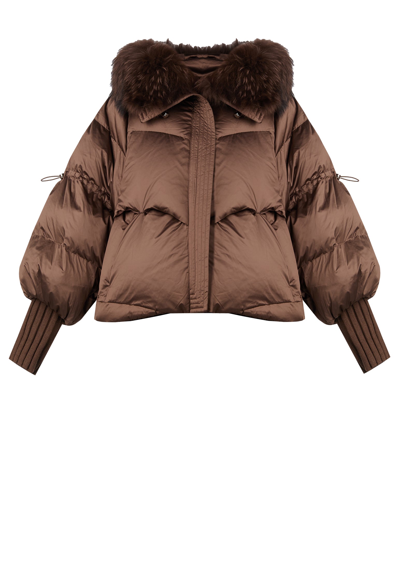 Ocre Down Jacket — Brown