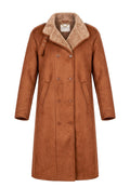 Cabella Shearling Coat — Brown