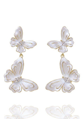Alseno Earrings — White