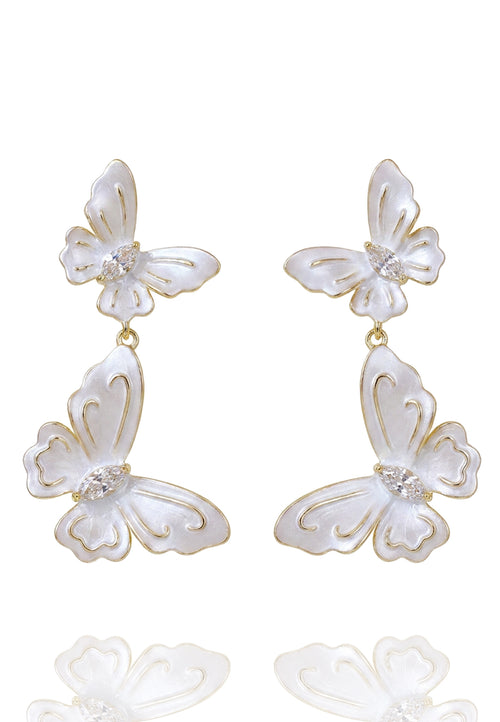 Alseno Earrings — White