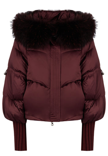 Sfilato Down Jacket TR25-59 — Burgundy