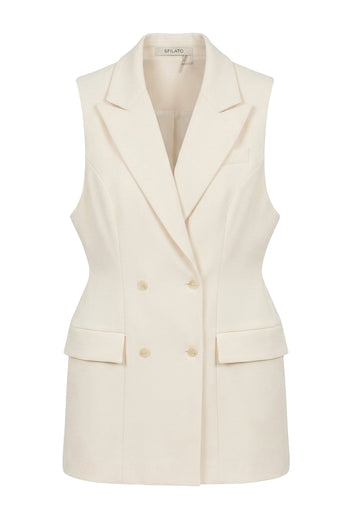 Pellizzano Vest — Ivory