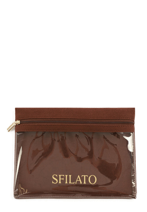 Aquara Cosmetic Bag — Brown