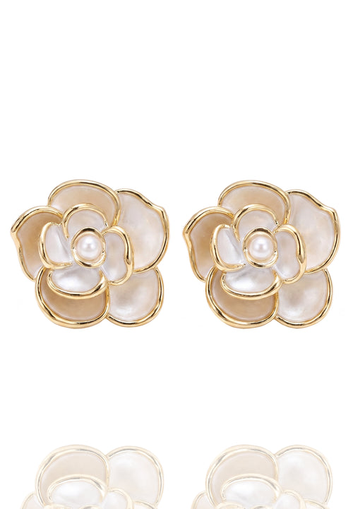 Alife Earrings — White
