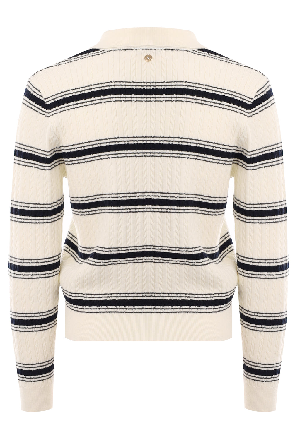 Gray and White Sfilato cardigan - view 3