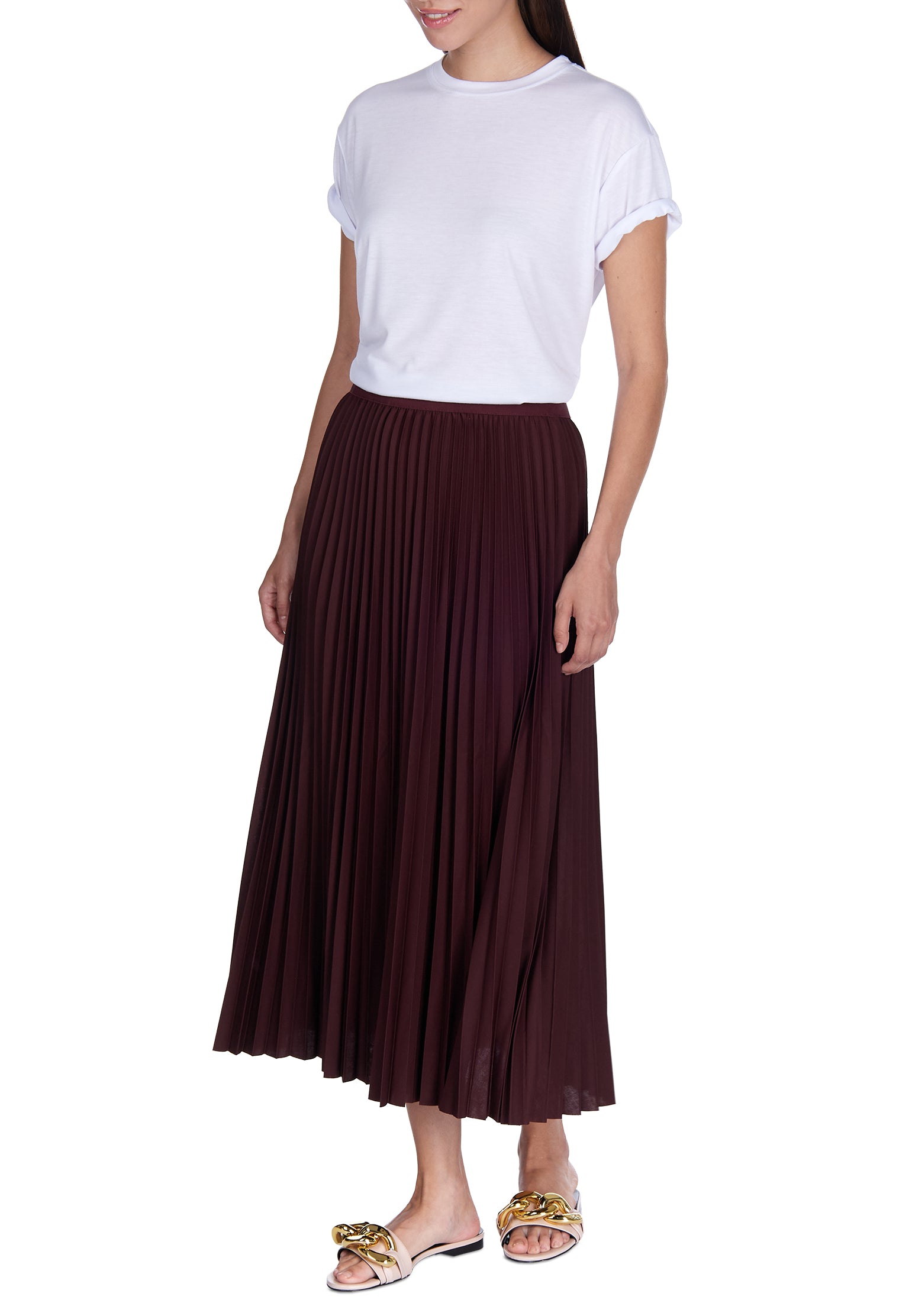 Black Sfilato pleated skirt - view 2