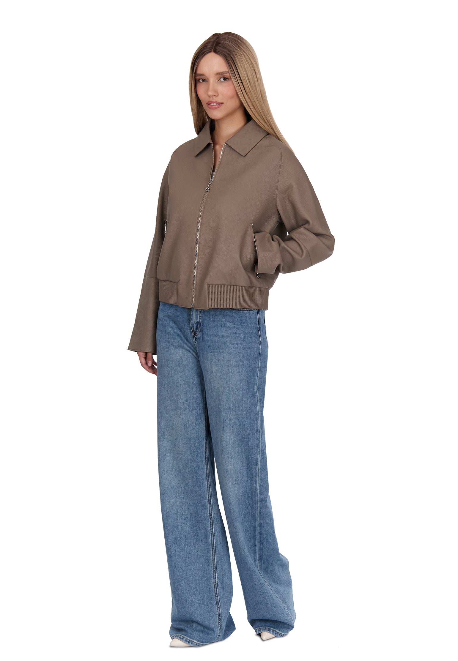 Brown Sfilato bomber jacket - view 2