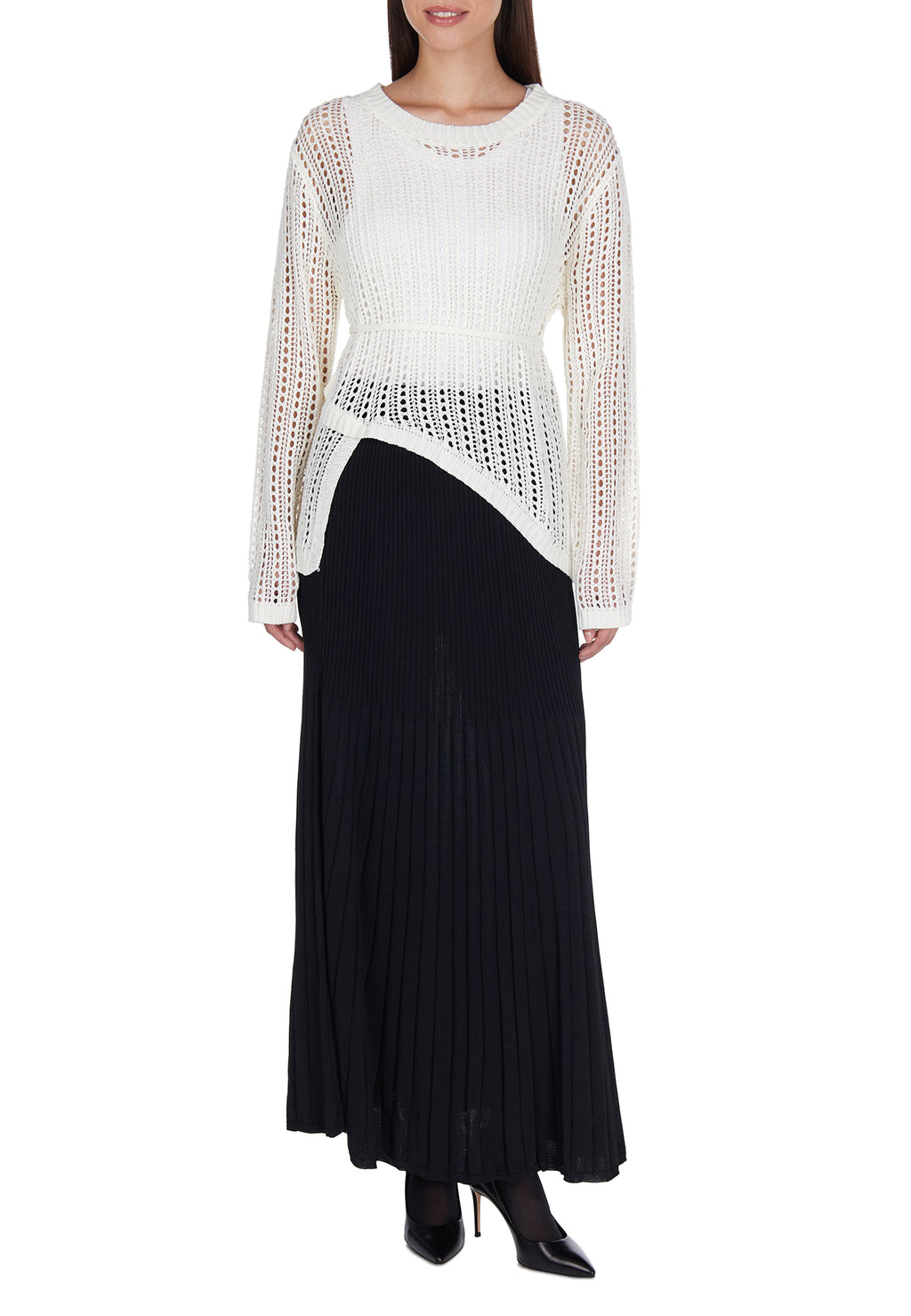 Black and White Sfilato jumper - view 2