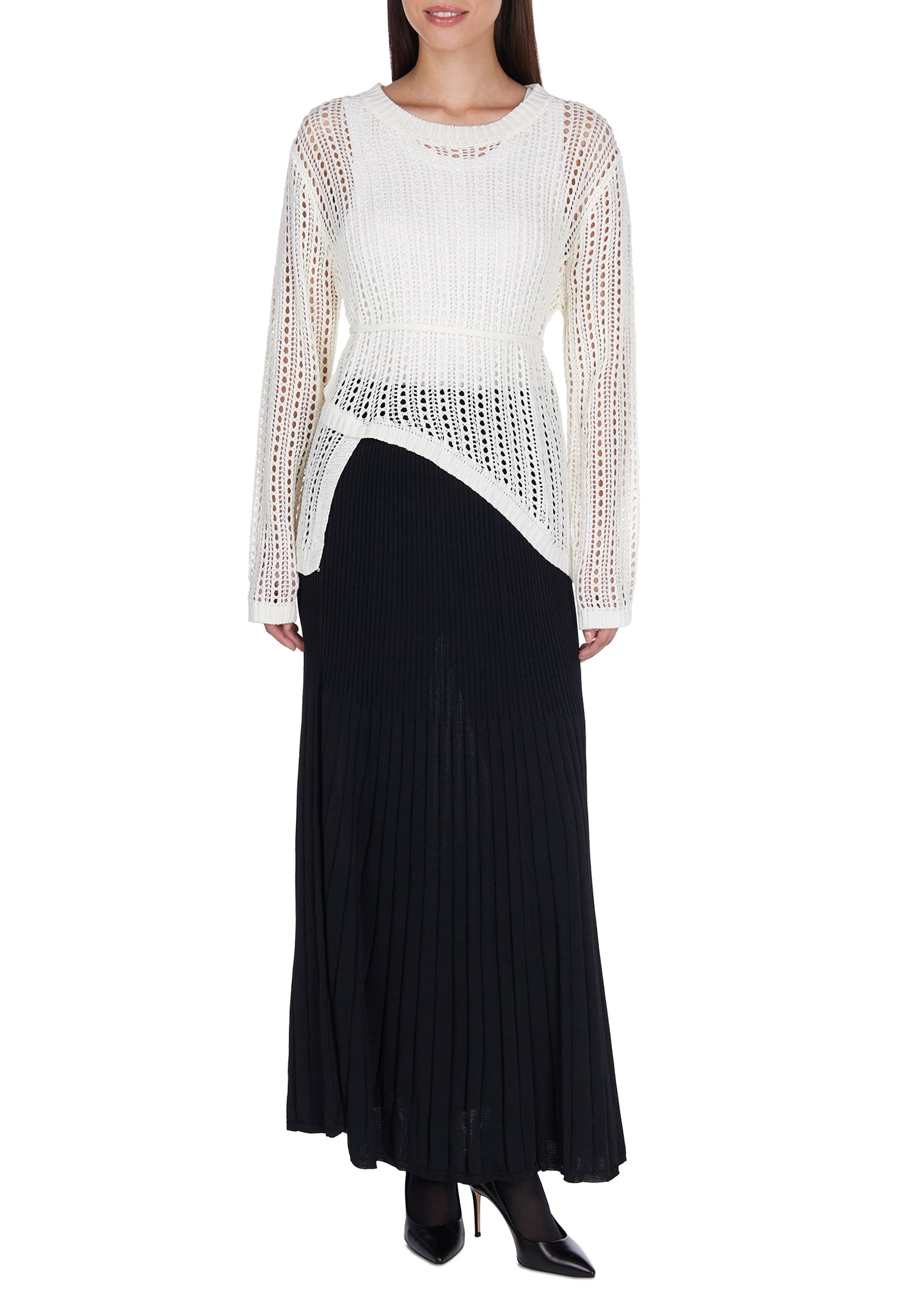 Black and White Sfilato jumper - view 2