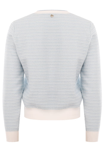 Sky Stripe Pocket Knit Cardigan - view 3