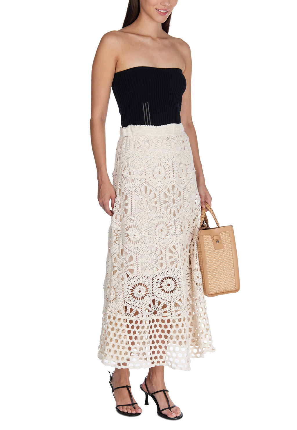 Gray Sfilato skirt - view 3