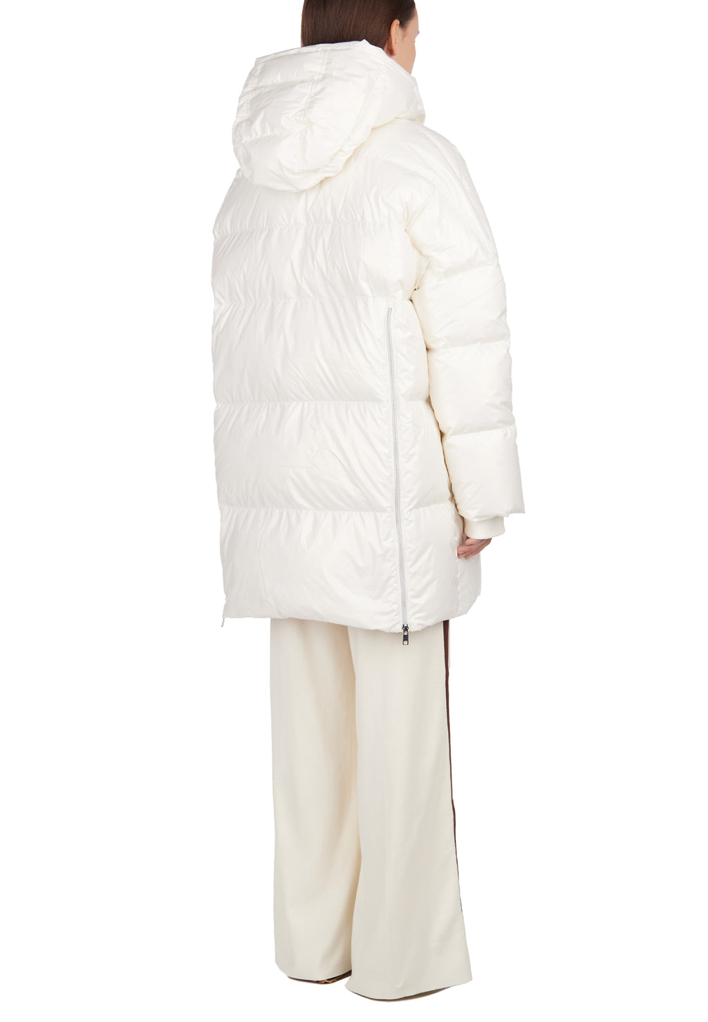 White and Gray Sfilato puffer jacket - view 9