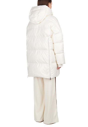 White and Gray Sfilato puffer jacket - view 9