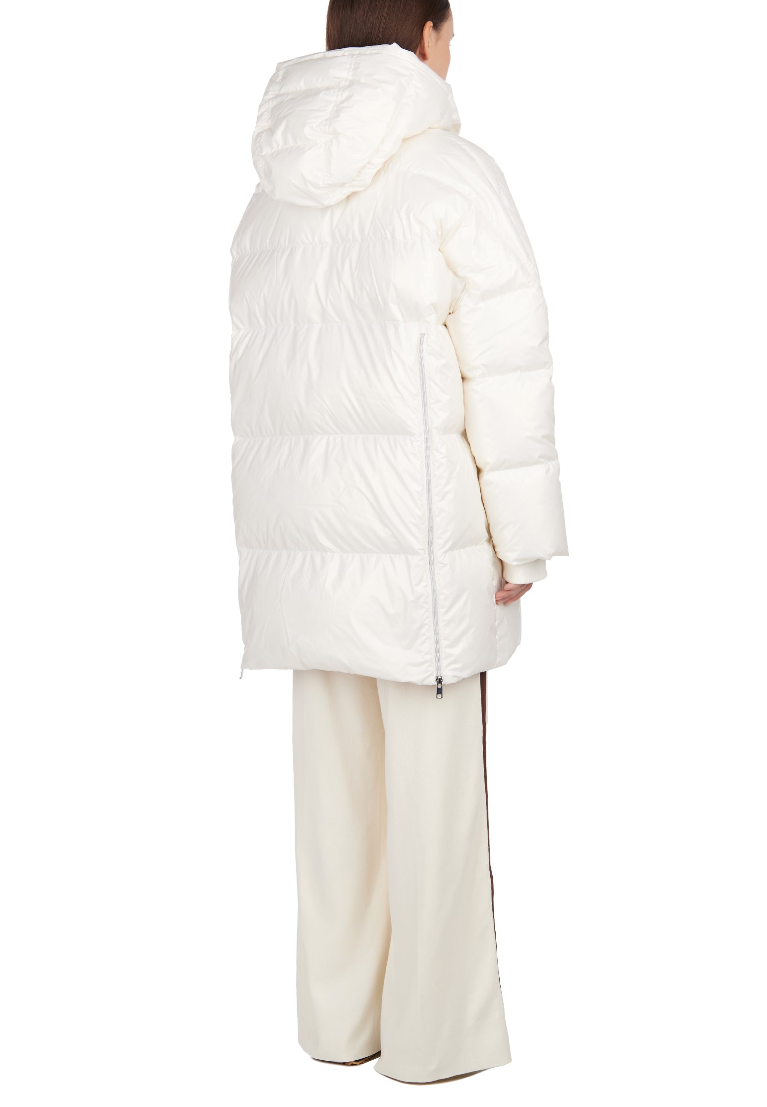 White and Gray Sfilato puffer jacket - view 9