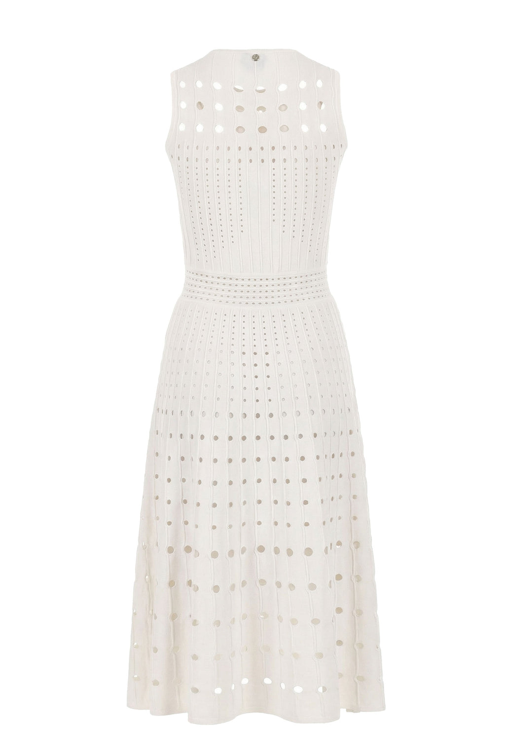 White and Brown Sfilato dress - view 3