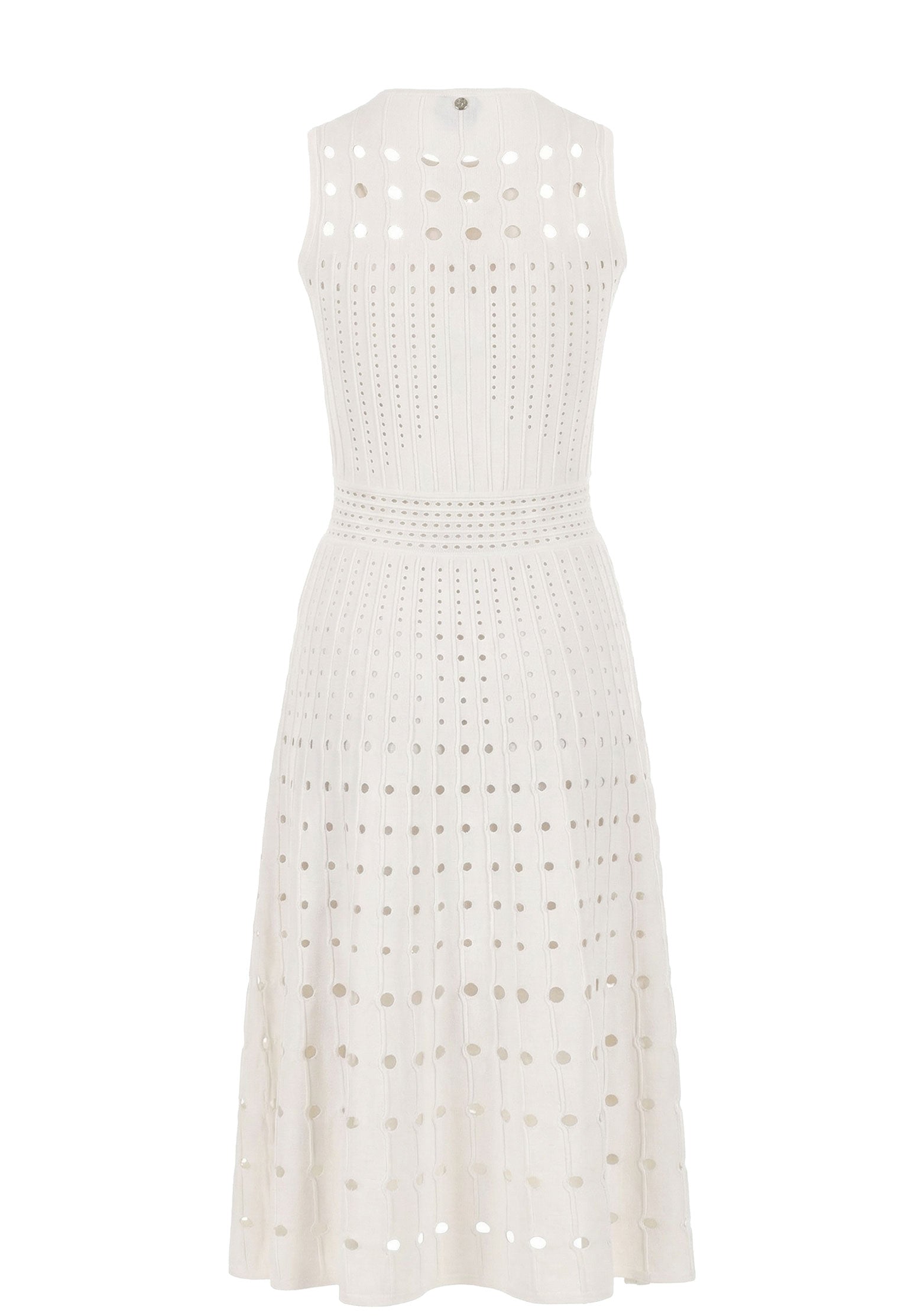 White and Brown Sfilato dress - view 3