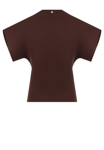 Burgundy Sfilato vest - view 3