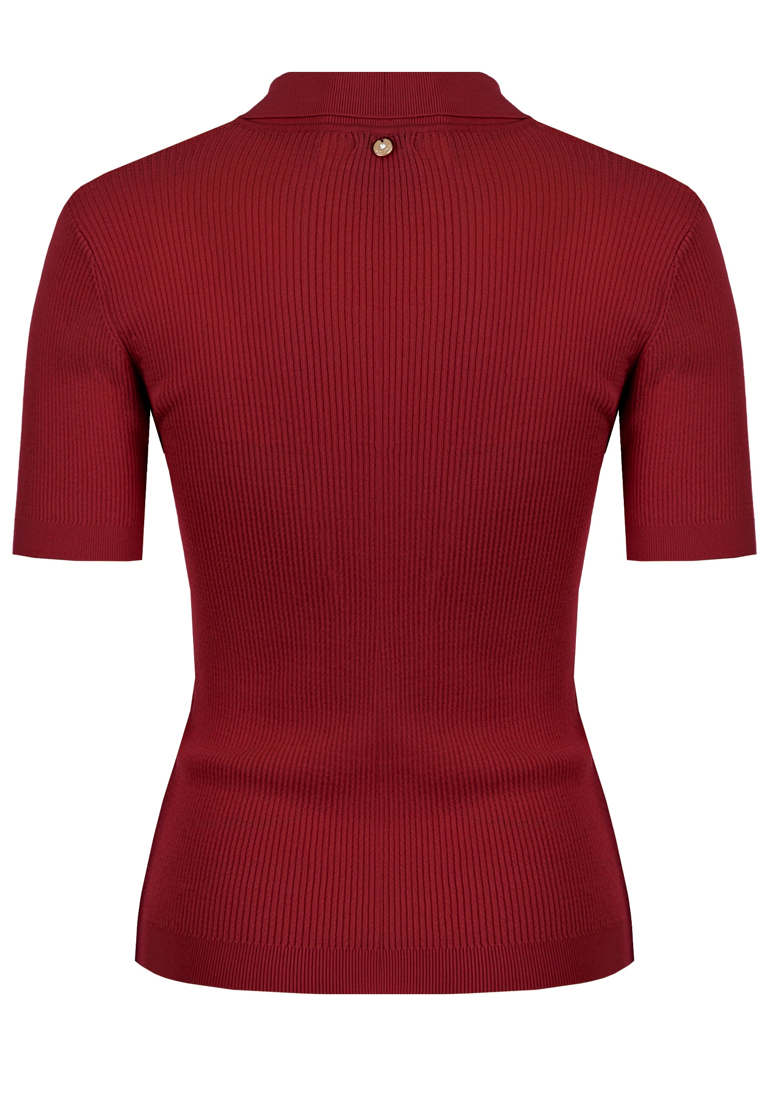 Burgundy Sfilato pullover - view 2