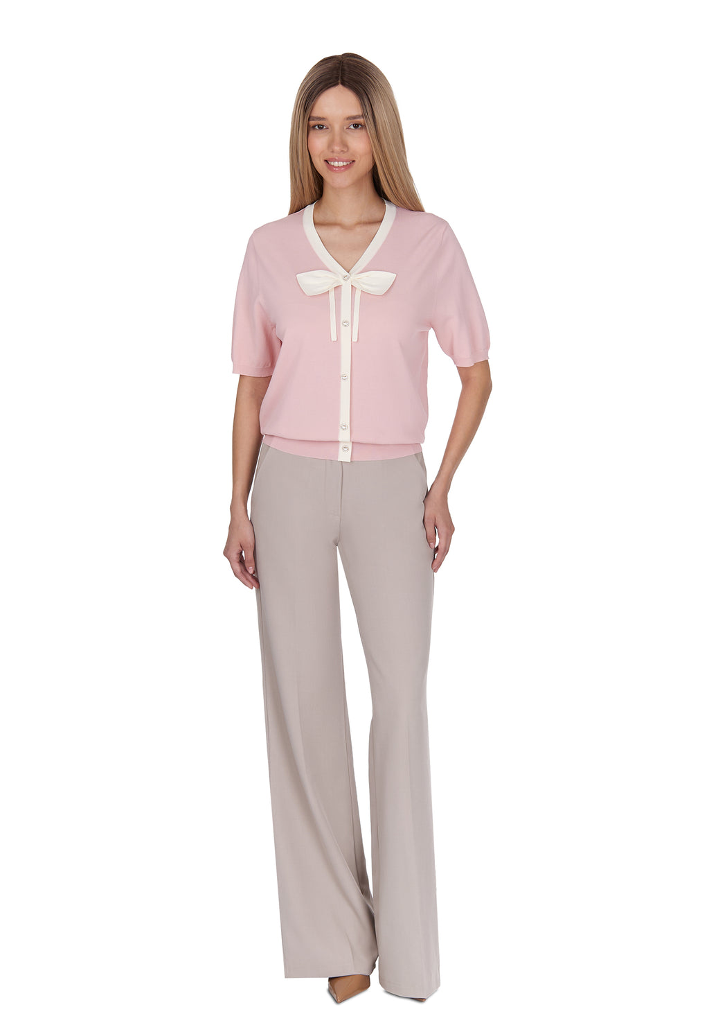 Pink Sfilato cardigan - view 2