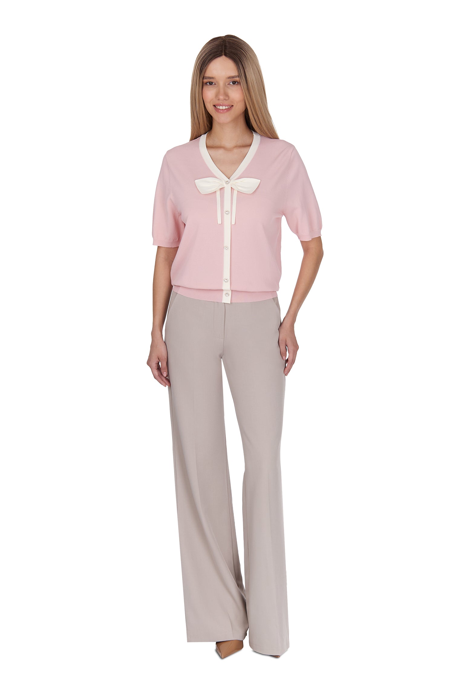 Pink Sfilato cardigan - view 2