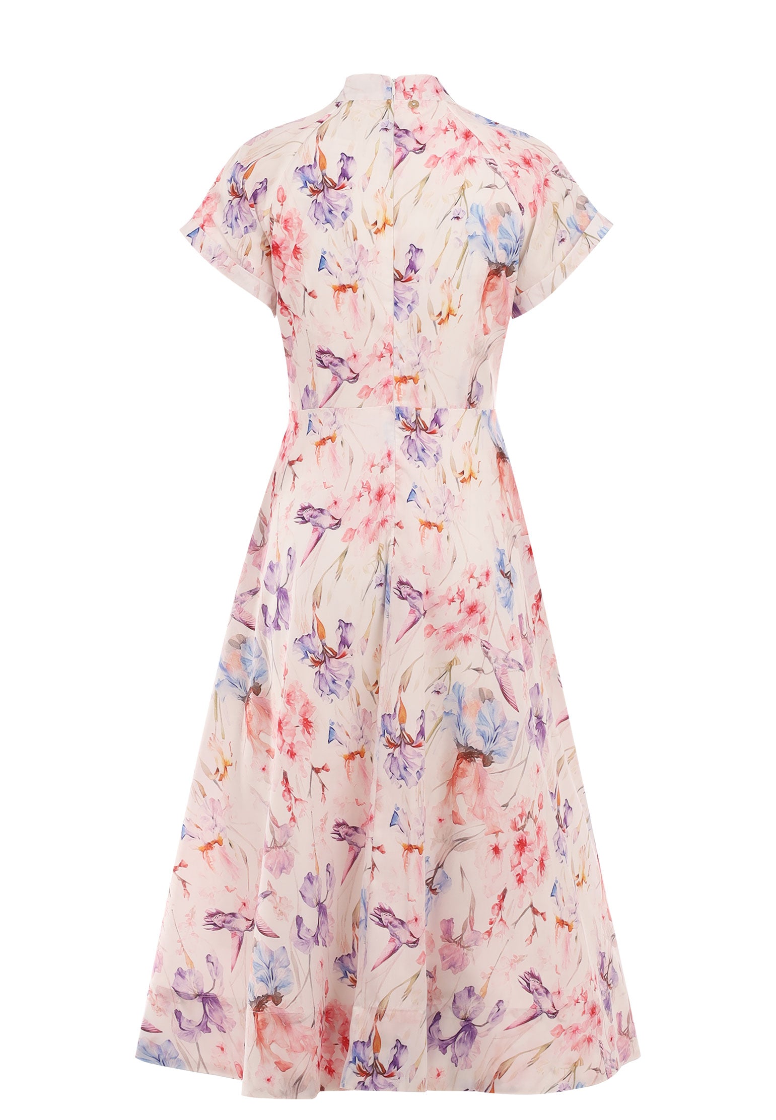 Gray and Pink Sfilato dress - view 2