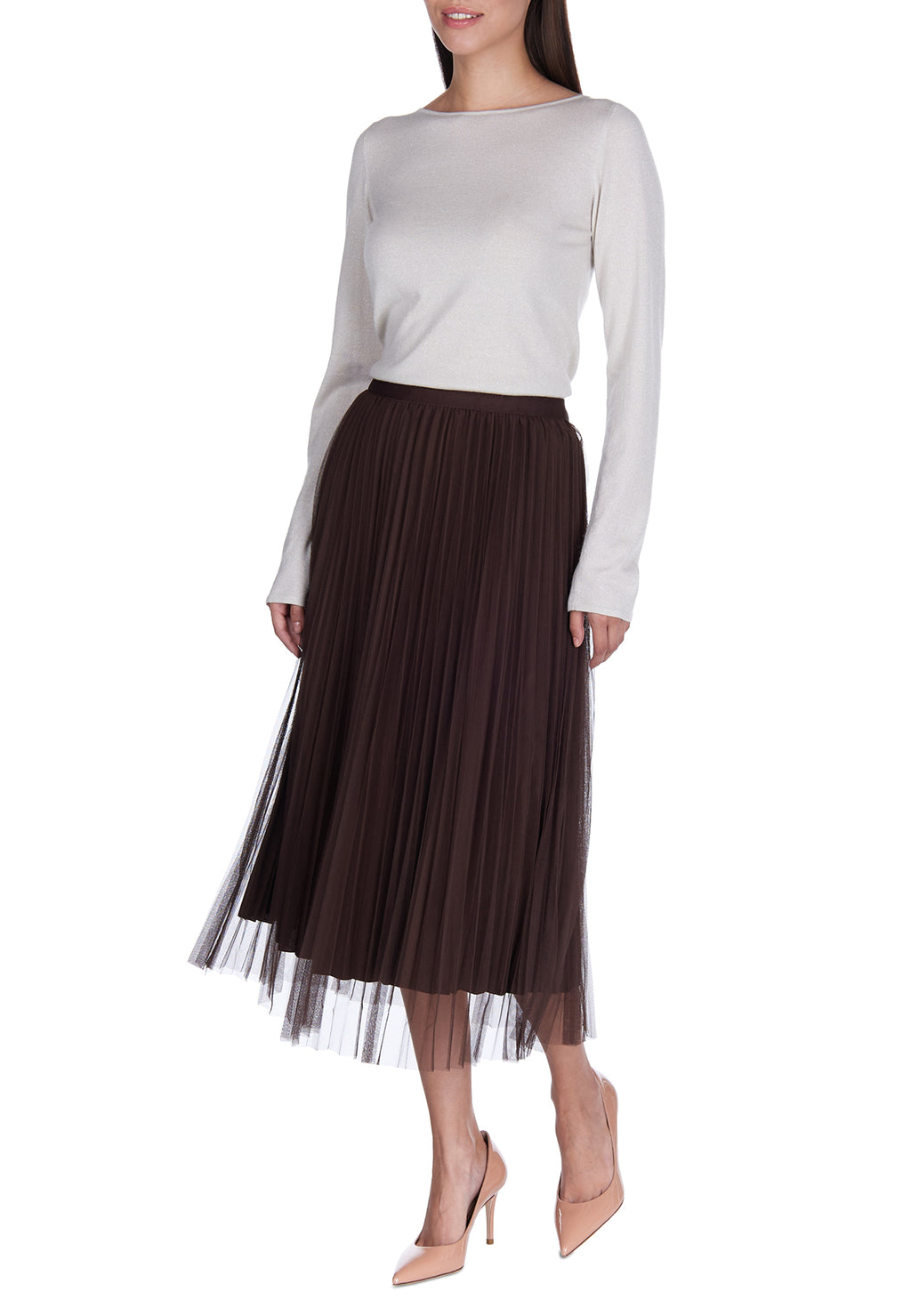Black Sfilato tulle skirt - view 2