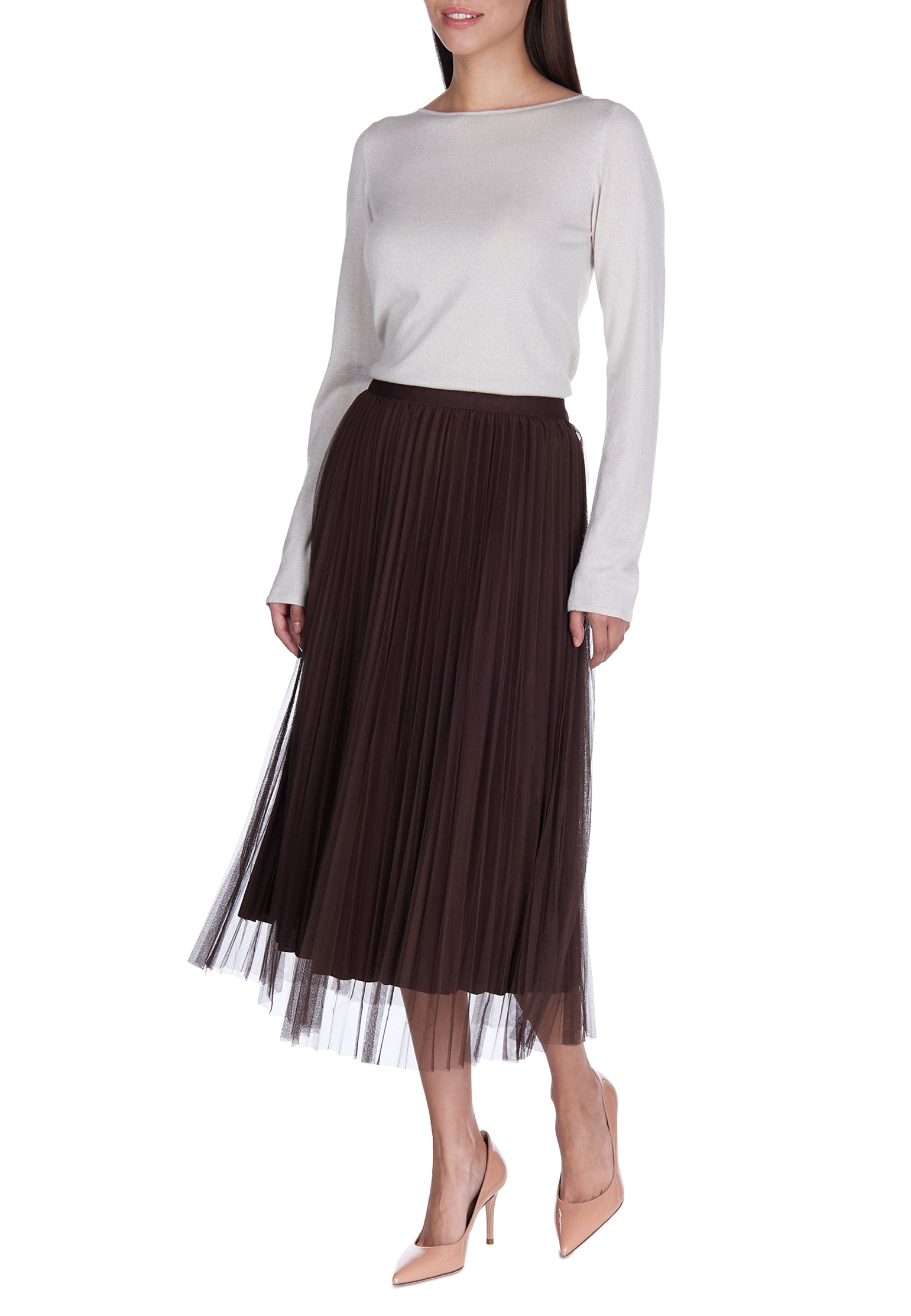 Black Sfilato tulle skirt - view 2