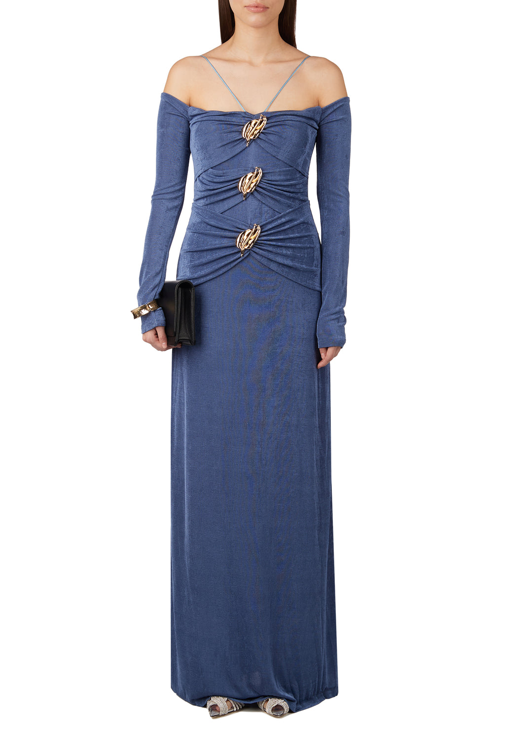 Navy Sfilato dress - view 3