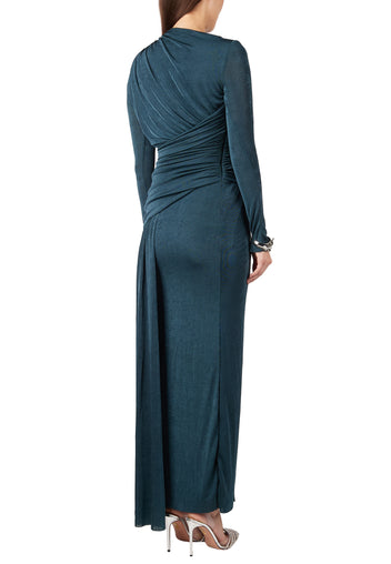 Teal Sfilato dress - view 4