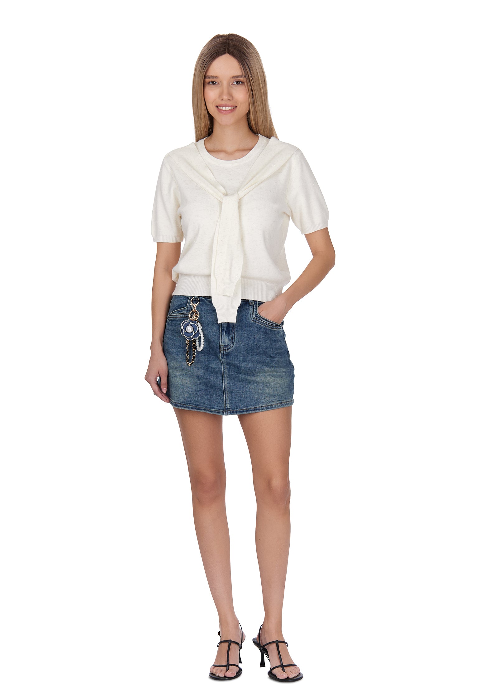 White Sfilato pullover - view 2