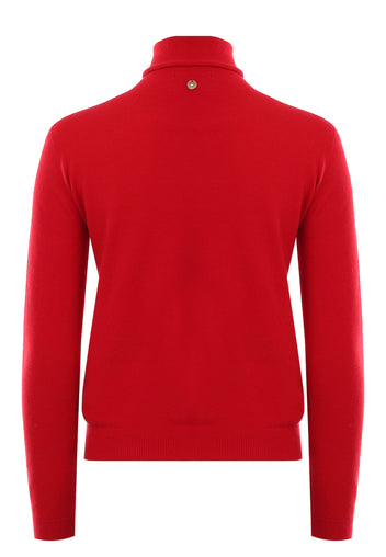 Burgundy Sfilato pullover - view 3
