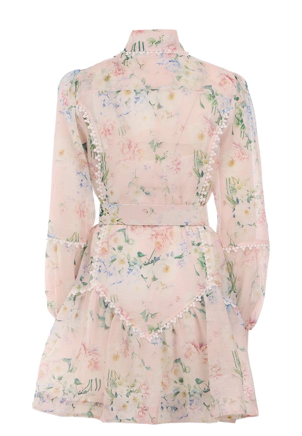 Gray and Coral Sfilato dress - view 2