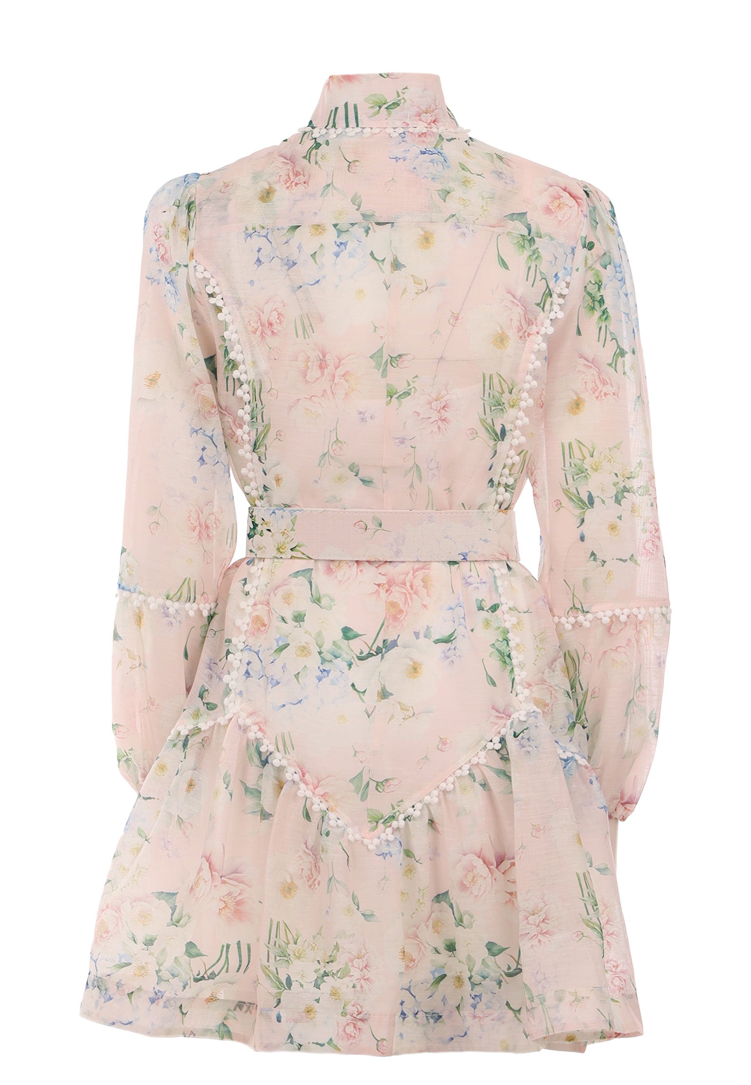 Gray and Coral Sfilato dress - view 2