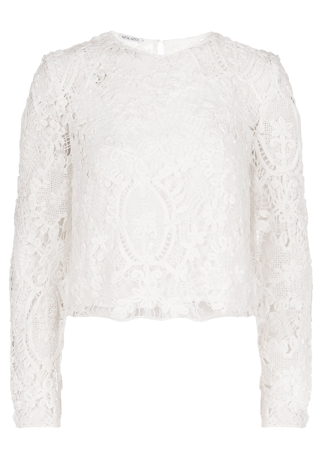 Gray and White Sfilato blouse - view 1