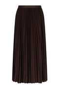Uggiano Pleated Skirt — Brown