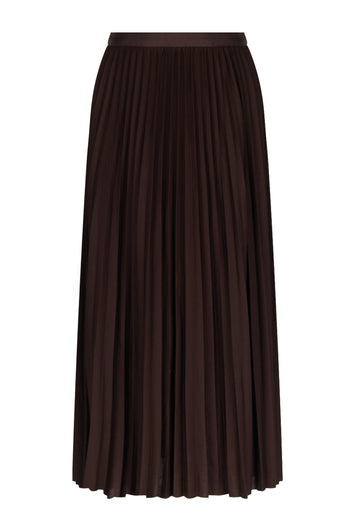 Uggiano Pleated Skirt — Brown