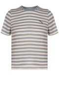 Gray Stripe Crewneck T-Shirt - view 1