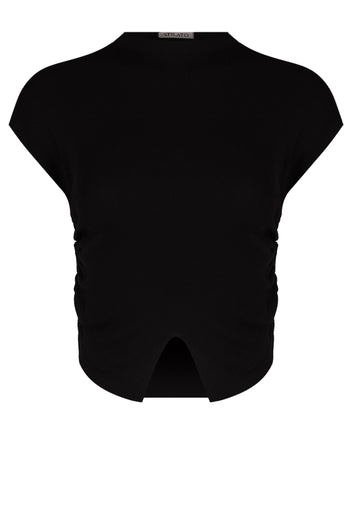 Black Sfilato short sleeve top - view 1