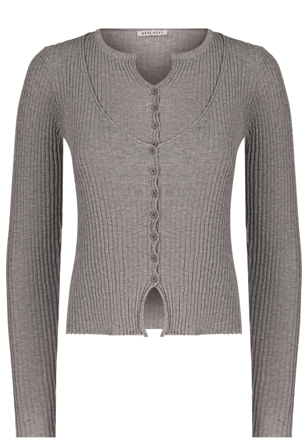 Gray Sfilato pullover - view 1