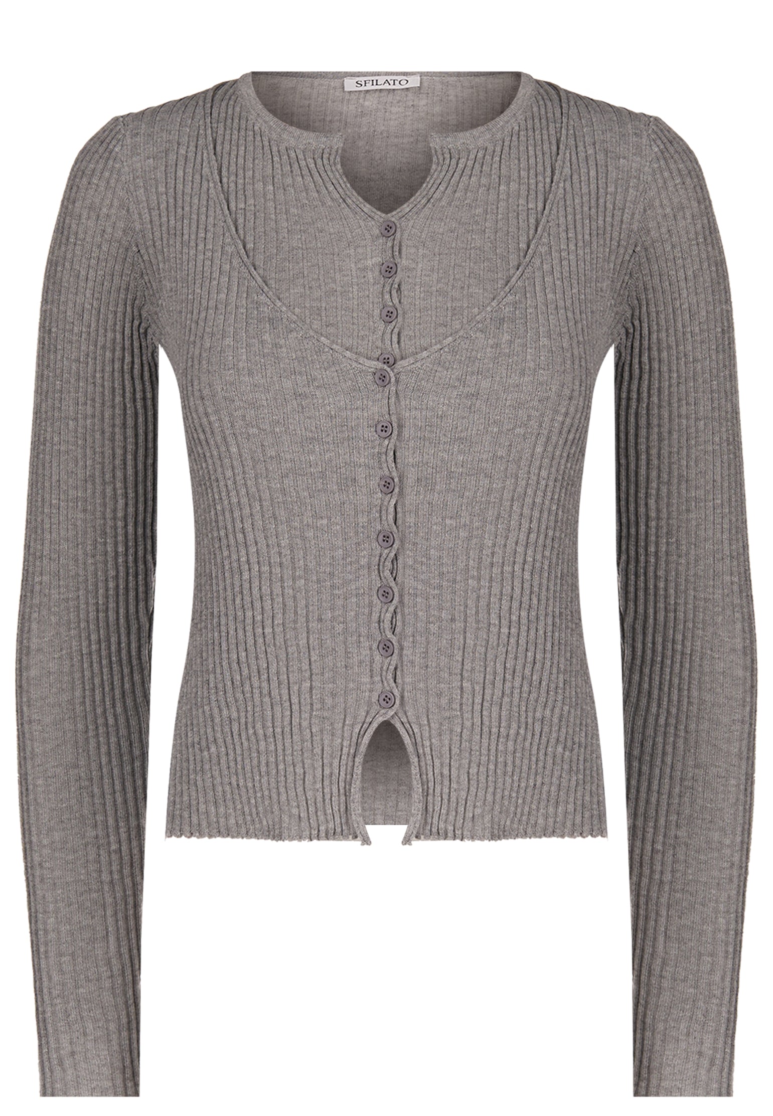 Gray Sfilato pullover - view 1