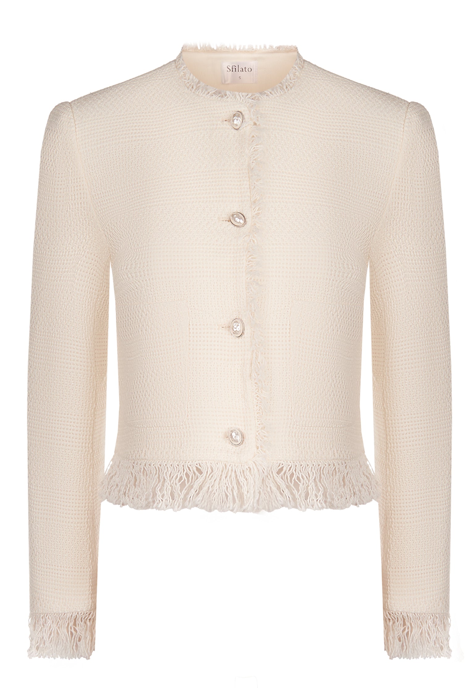 White and Gray Sfilato jacket - view 1