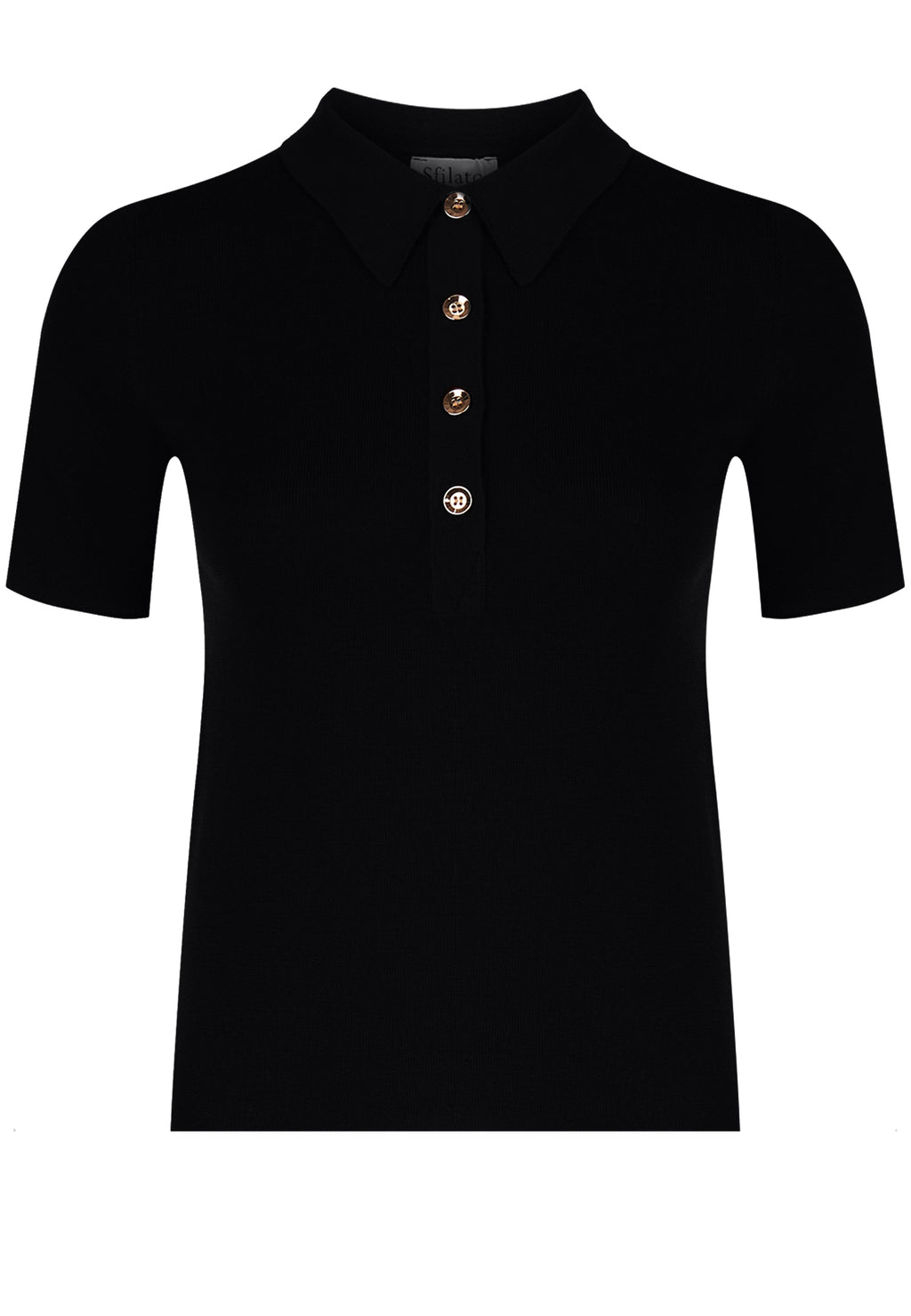 Black Sfilato polo - view 1