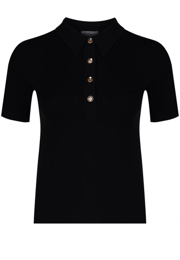Black Sfilato polo - view 1