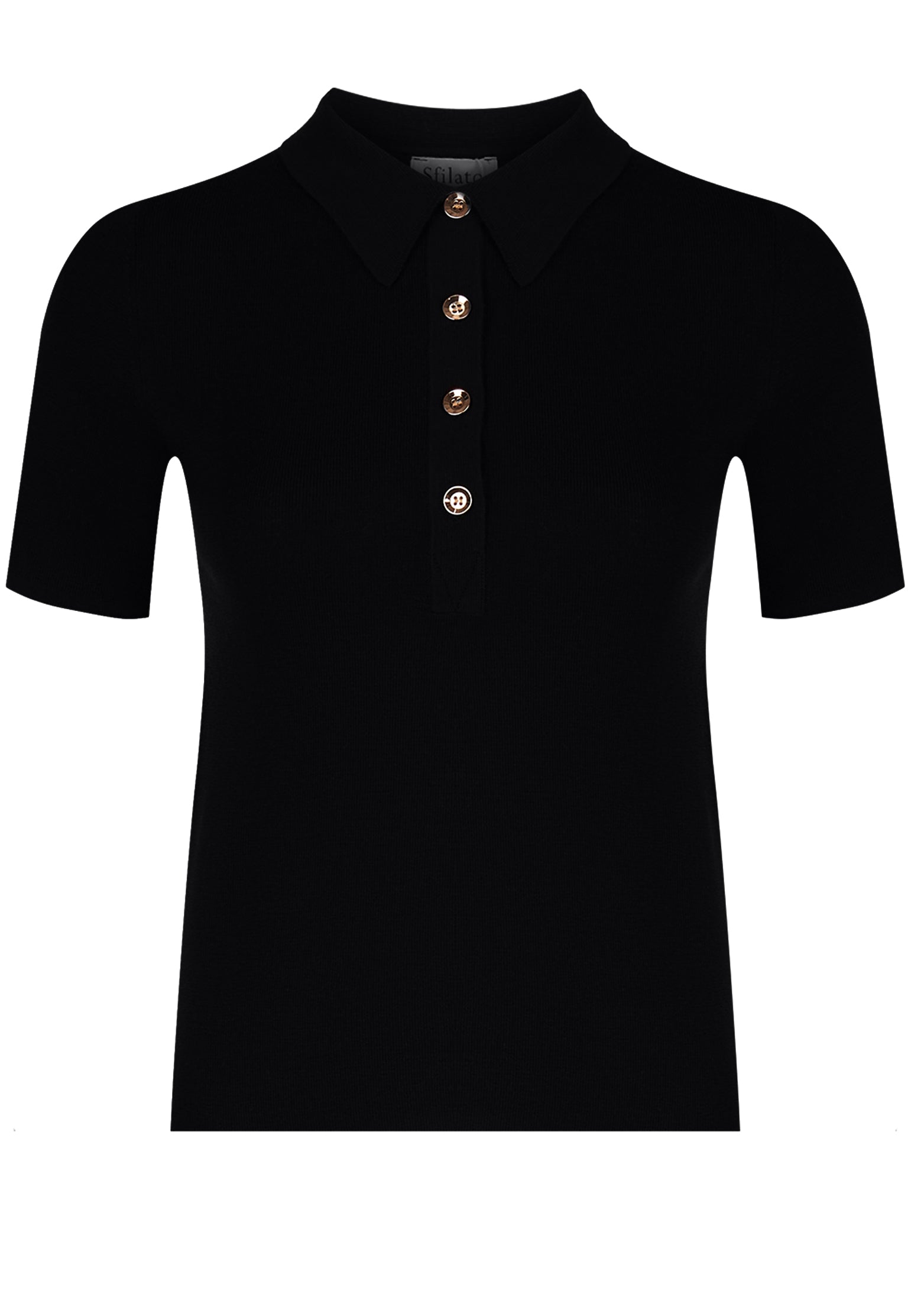 Black Sfilato polo - view 1