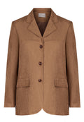 Camel Single-Breasted Tailored Jacket - view 1