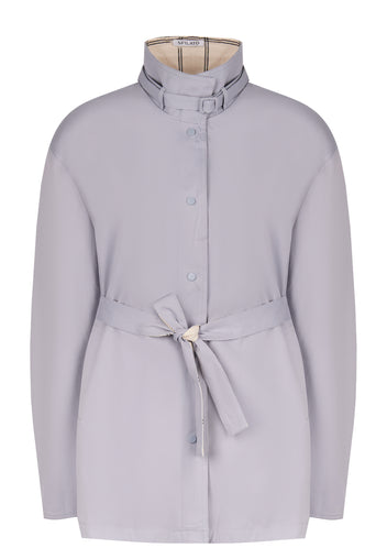 Silver Belted Utility Jacket - view 1