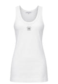 White Sfilato tank top