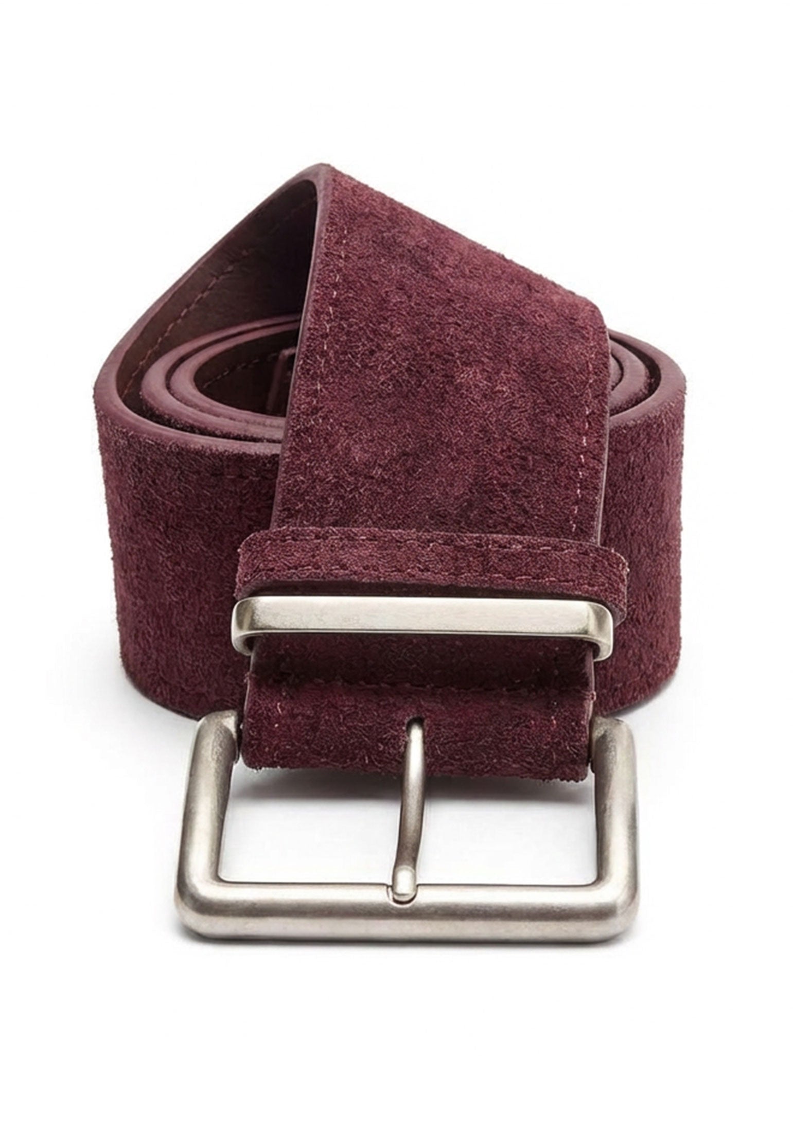 Burgundy Sfilato belt