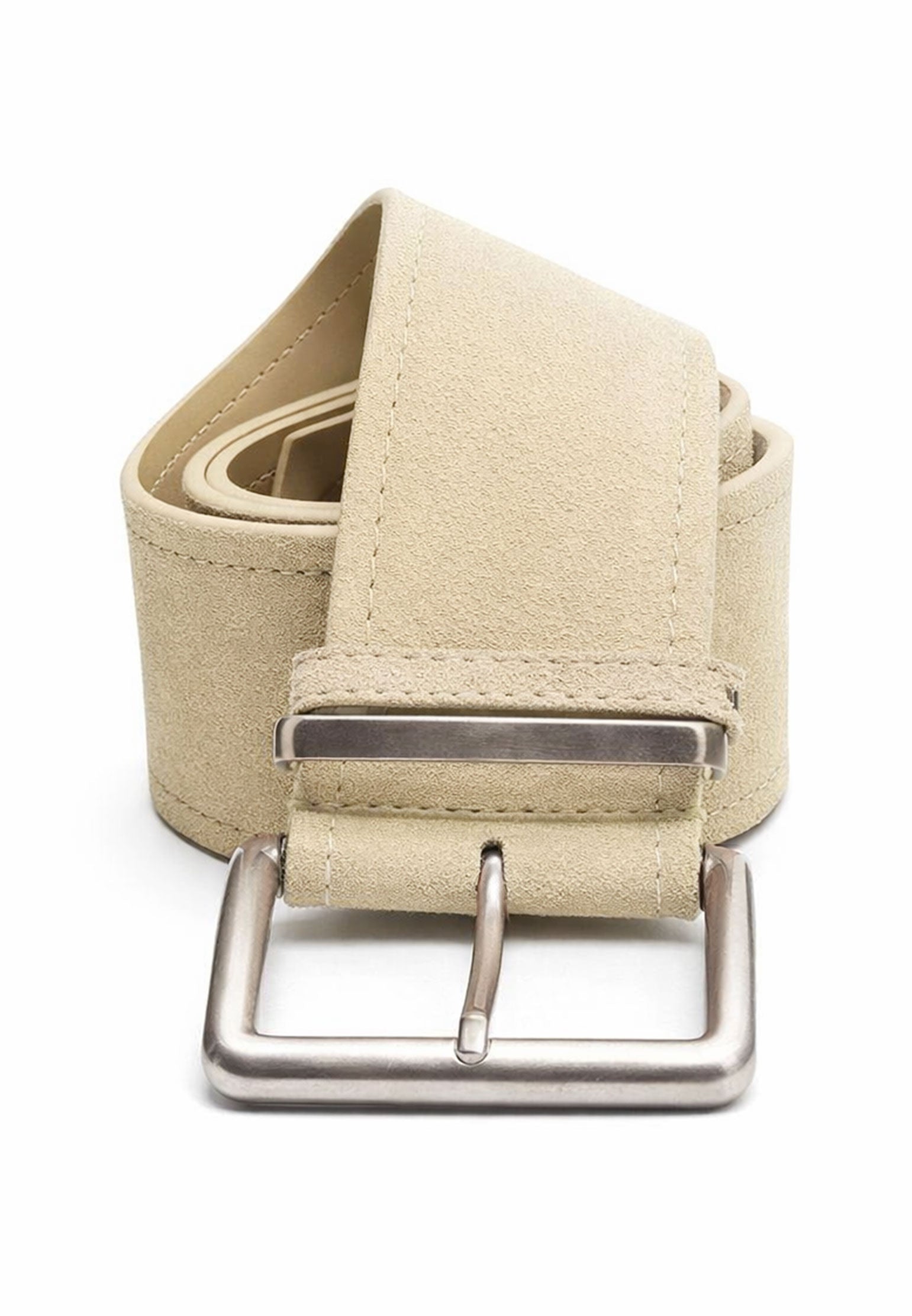 Cream Sfilato belt